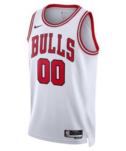 Alternative view of Chicago Bulls Nike Unisex Swingman Custom Jersey White - Association Edition