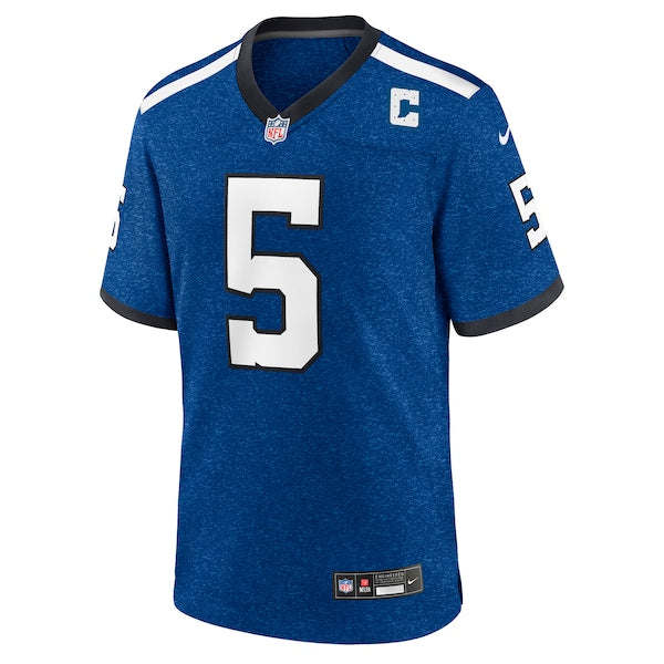 Anthony Richardson Indianapolis Colts Nike Indiana Nights Alternate Game Jersey - Royal/Royal/White - Image 3