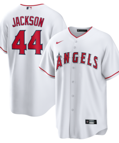 Reggie Jackson Los Angeles Angels Nike Home Retired Player Replica Jersey - White