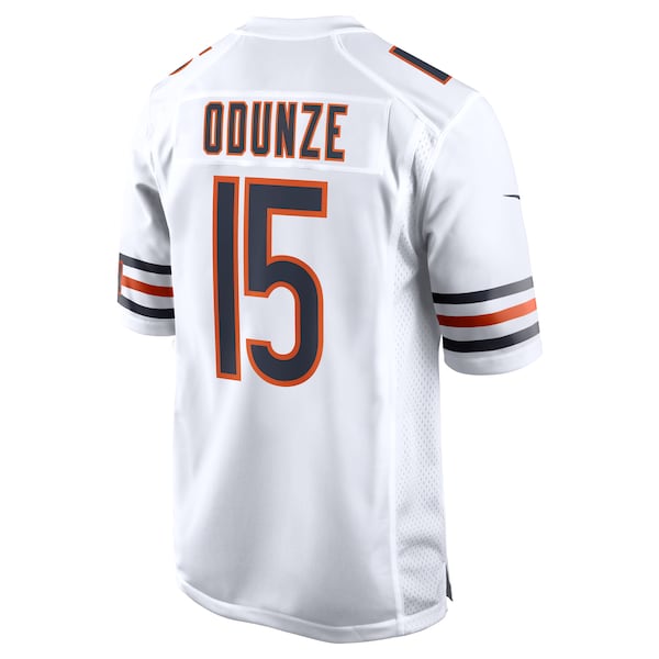 Rome Odunze Chicago Bears Nike Game Jersey - White/Orange - Image 4