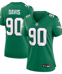 Jordan Davis Philadelphia Eagles Nike Women's Alternate Game Jersey - Kelly Green