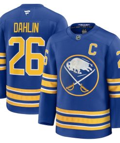 Rasmus Dahlin Buffalo Sabres  Premium Jersey with Captain's Patch - Royal