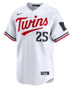 Alternative view of Byron Buxton Minnesota Twins Nike Alternate Limited Player Jersey - White