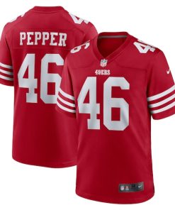 Taybor Pepper San Francisco 49ers Nike  Game Jersey -  Scarlet