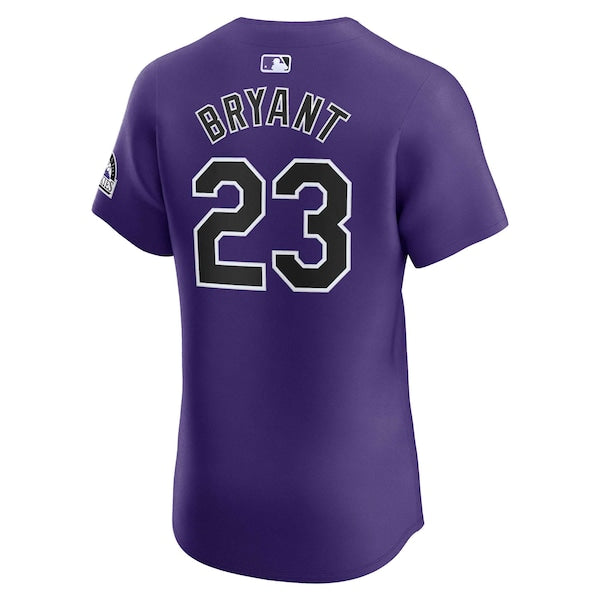 Kris Bryant Colorado Rockies Nike Alternate Elite Player Jersey - Purple - Image 4