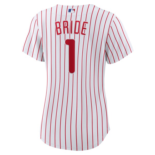 Philadelphia Phillies Nike Women's #1 Bride Home Replica Jersey - White - Image 3