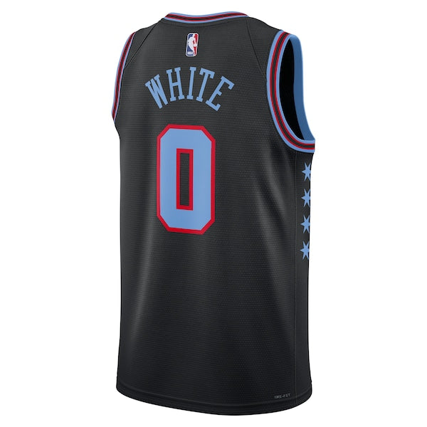 Coby White Chicago Bulls Nike Unisex 2025/26 Swingman Jersey - Black - City Edition - Image 3