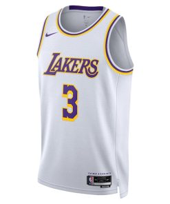 Alternative view of Anthony Davis Los Angeles Lakers Nike Unisex Swingman Jersey - Association Edition - White
