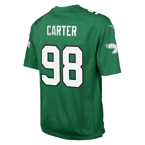 Jalen Carter Philadelphia Eagles Nike Youth Alternate Player Game Jersey - Kelly Green - Image 3