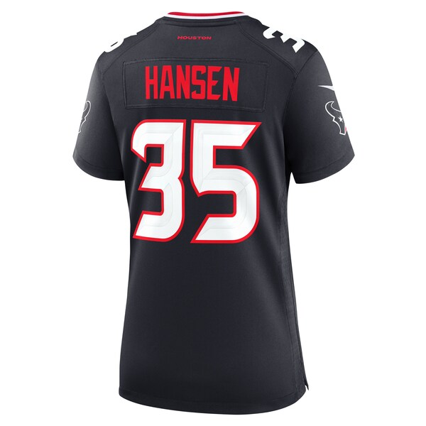 Jake Hansen Houston Texans Nike Women's Team Game Jersey - Navy - Image 3