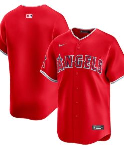 Los Angeles Angels Nike Alternate Limited Jersey - Red/White
