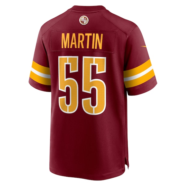 Jacob Martin Washington Commanders Nike Team Game Jersey - Burgundy - Image 3