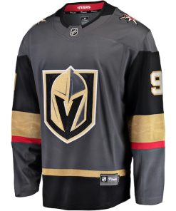 Alternative view of Jack Eichel Vegas Golden Knights   Premier Breakaway Player Jersey - Gray