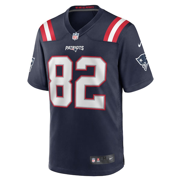 T.J. Luther New England Patriots Nike Team Game Jersey - Navy - Image 2