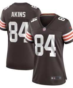Jordan Akins Cleveland Browns Nike Women's Game Player Jersey - Brown