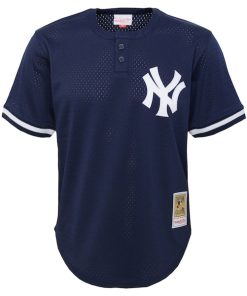 Alternative view of Derek Jeter New York Yankees Toddler Cooperstown Collection?Mesh Batting Practice Jersey - Navy