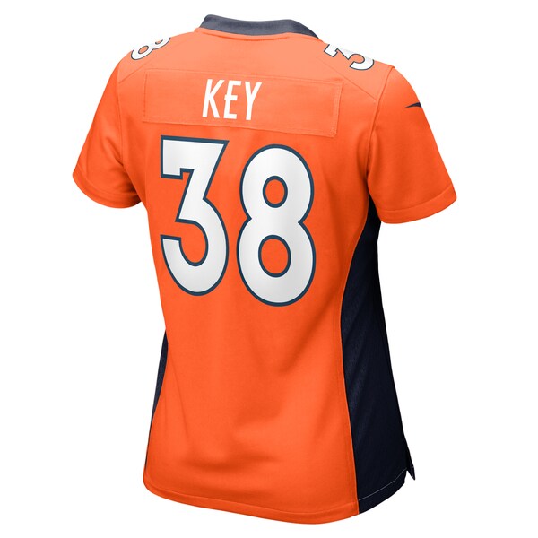 Devon Key Denver Broncos Nike Women's Team Game Jersey - Orange - Image 3