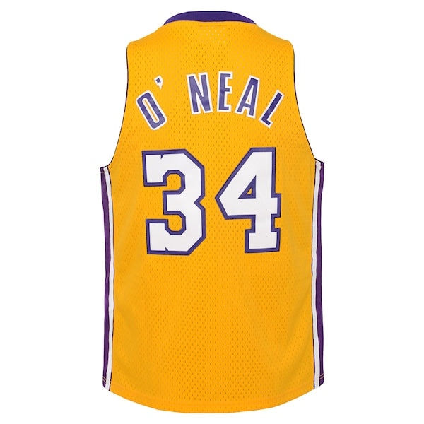 Shaquille O'Neal Los Angeles Lakers 1999/00 Hardwood Classics Swingman Jersey - Gold - Image 3