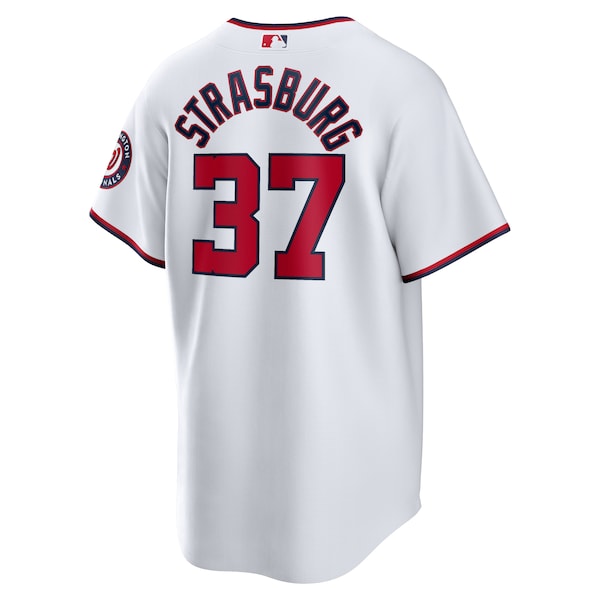 Stephen Strasburg Washington Nationals Nike Home Replica Jersey - White - Image 3