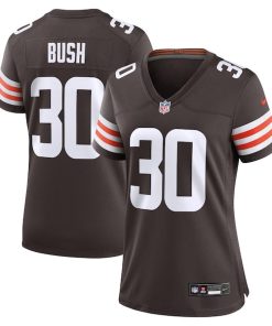 Devin Bush Cleveland Browns Nike Women's  Game Jersey -  Brown