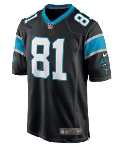 Alternative view of Hayden Hurst Carolina Panthers Nike Game Player Jersey - Black