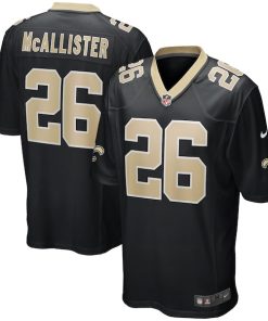 Deuce McAllister New Orleans Saints Nike Game Retired Player Jersey - Black
