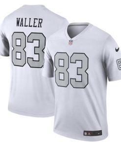 Alternative view of Darren Waller Las Vegas Raiders Nike Alternate Legend Jersey - White/Black