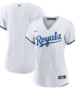Kansas City Royals Nike Women's Home Blank Replica Jersey - White