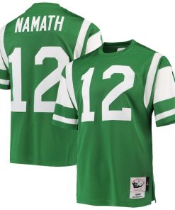 Joe Namath New York Jets 1968 Authentic Throwback Retired Player Jersey - Green