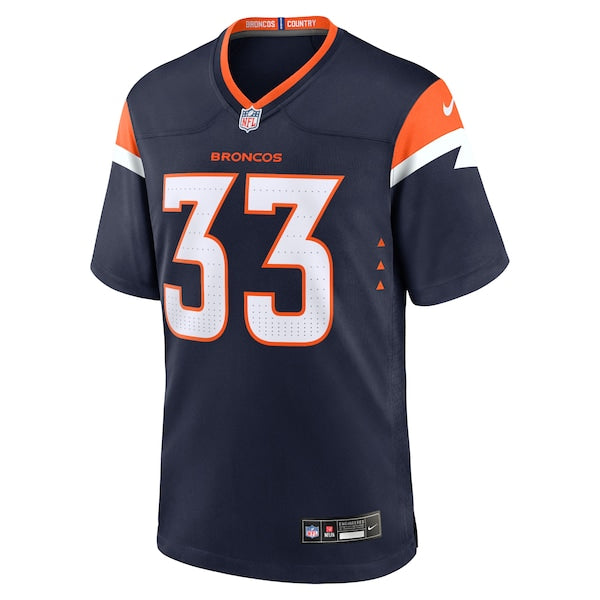 Javonte Williams Denver Broncos Nike Alternate Game Jersey - Navy - Image 3