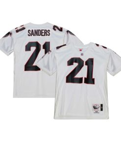Deion Sanders Atlanta Falcons 1991 Authentic Throwback Retired Player Jersey - White