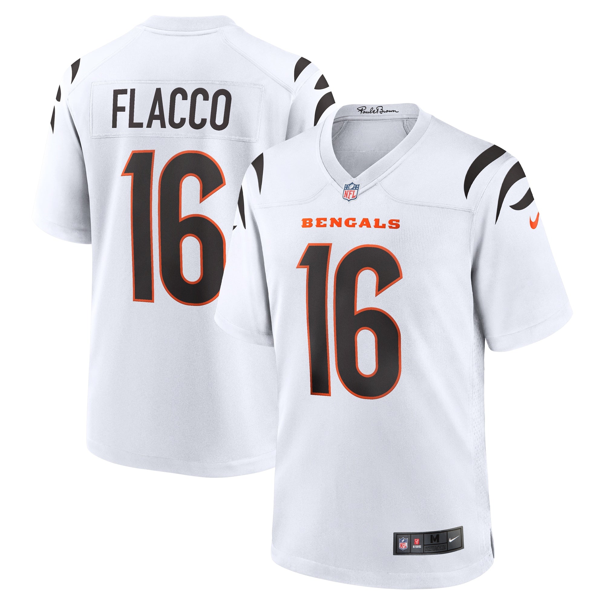 Joe Flacco Cincinnati Bengals Nike Alternate Game Jersey - Orange/White - Image 5
