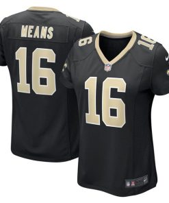 Bub Means New Orleans Saints Nike Women's  Game Jersey -  Black