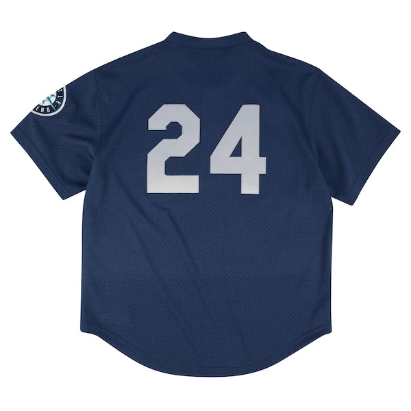 Seattle Mariners Profile Big & Tall Cooperstown Collection Mesh Batting Practice Jersey - Navy - Image 3
