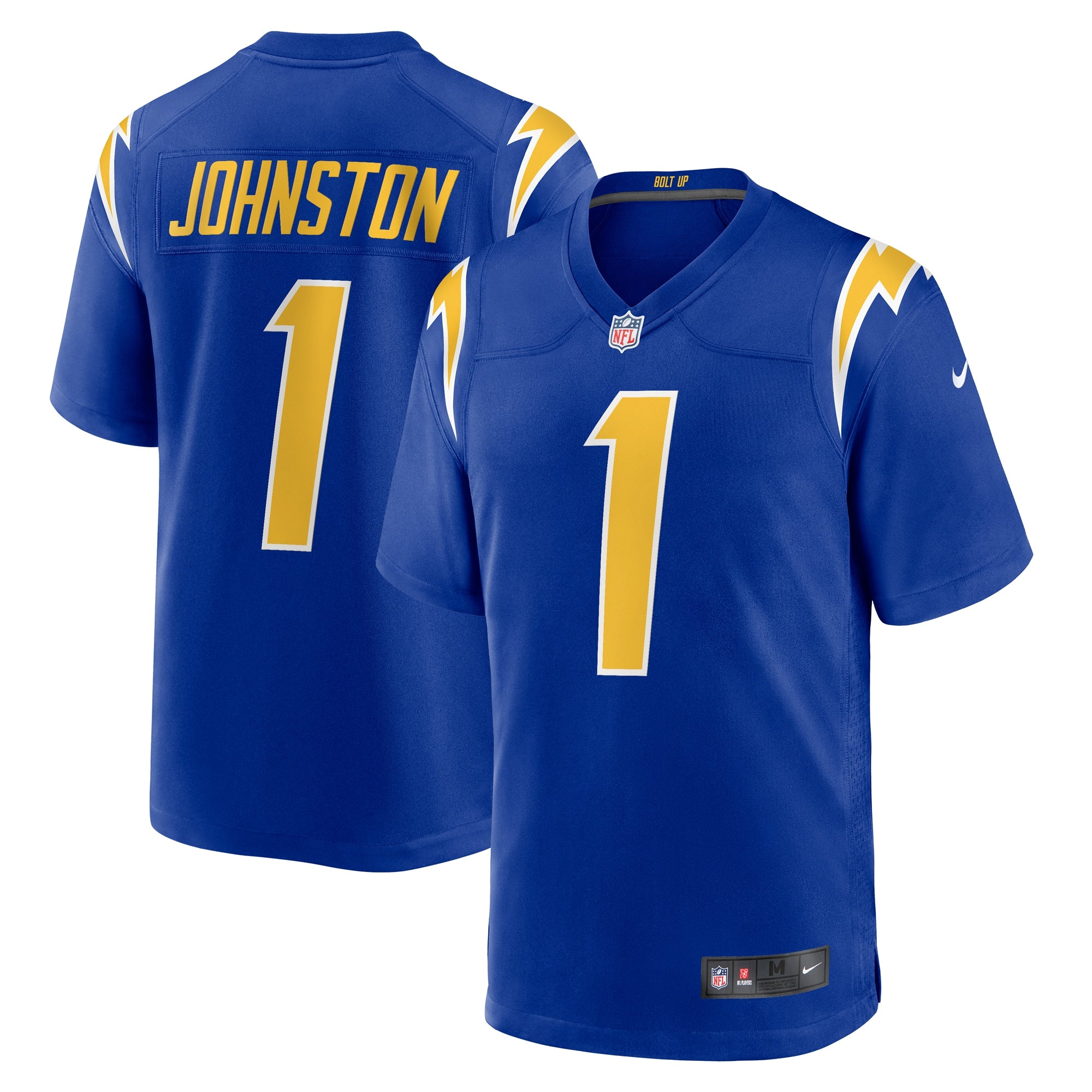 Quentin Johnston Los Angeles Chargers Nike Alternate Game Jersey - Navy/Royal/White - Image 3