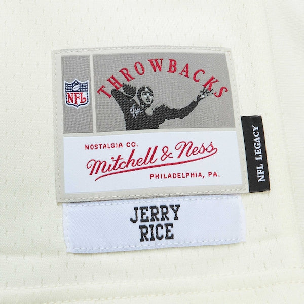 Jerry Rice San Francisco 49ers Chainstitch Legacy Jersey - Cream - Image 6