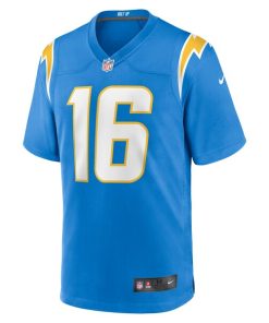 Alternative view of JK Scott Los Angeles Chargers Nike Game Jersey - Powder Blue