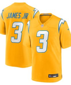 Derwin James Jr. Los Angeles Chargers Nike Alternate Charger Power Game Player Jersey - Gold/Navy