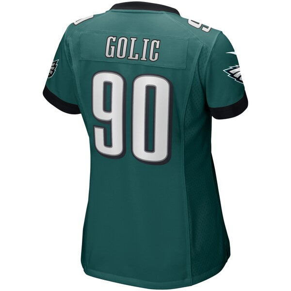 Mike Golic Philadelphia Eagles Nike Women's Game Retired Player Jersey - Midnight Green - Image 3