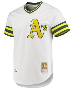 Alternative view of Reggie Jackson Oakland Athletics 1972 Cooperstown Collection Authentic Jersey - White