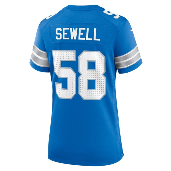 Penei Sewell Detroit Lions Nike Women's Game Jersey - Blue - Image 3