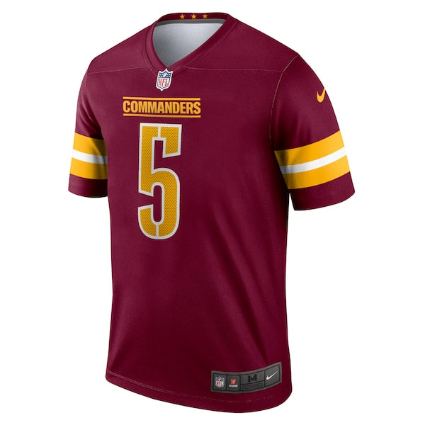 Jayden Daniels Washington Commanders Nike Team Legend Player Performance Top - Burgundy/Black - Image 3