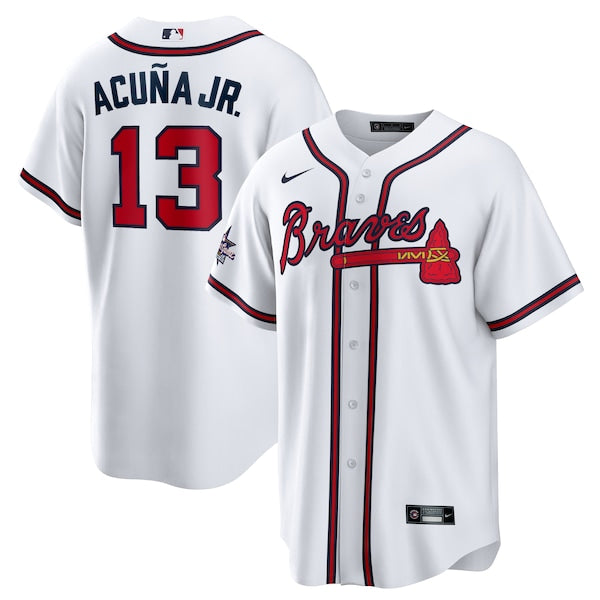 Ronald Acu?a Jr. Atlanta Braves Nike Youth 2025 MLB All-Star Game Home Replica Player Jersey - White
