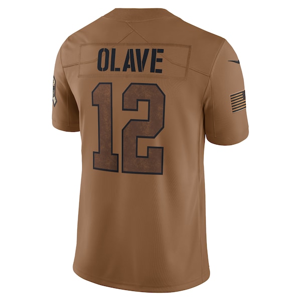 Chris Olave New Orleans Saints Nike 2023 Salute To Service Limited Jersey - Brown - Image 3