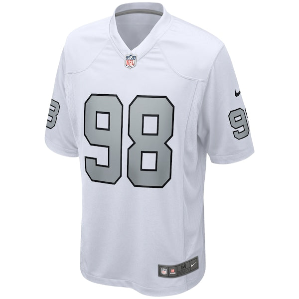 Maxx Crosby Las Vegas Raiders Nike Alternate Game Jersey - White - Image 3