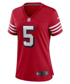 Alternative view of Trey Lance San Francisco 49ers Nike Women's Alternate Game Jersey - Scarlet