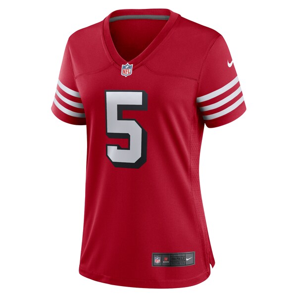Trey Lance San Francisco 49ers Nike Women's Alternate Game Jersey - Scarlet - Image 2