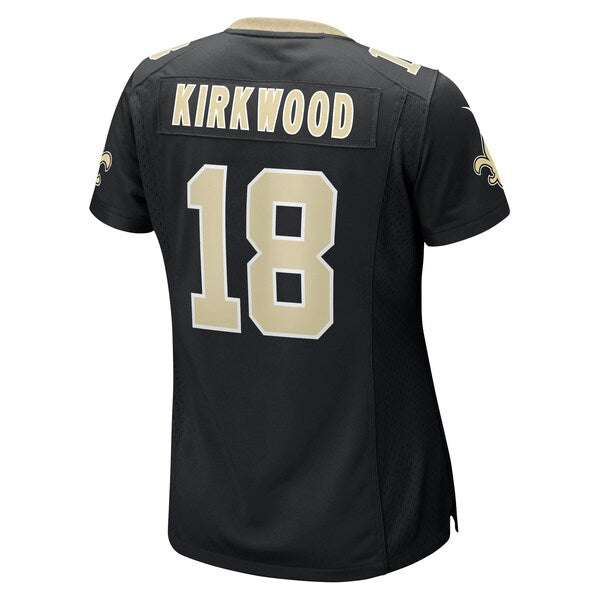Keith Kirkwood New Orleans Saints Nike Women's Team Game Jersey - Black - Image 3