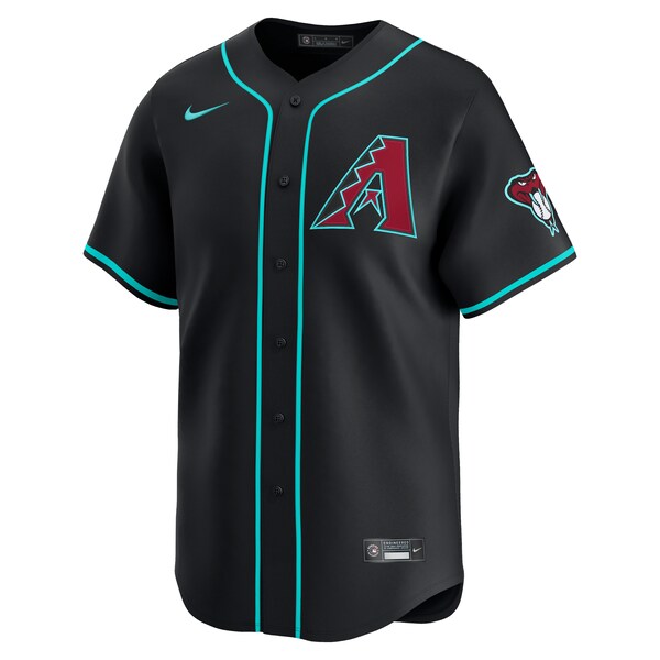Ketel Marte Arizona Diamondbacks Nike Alternate Limited Jersey - Black/Crimson - Image 3