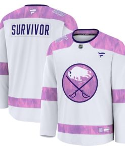 Buffalo Sabres  Hockey Fights Cancer Practice Jersey - White
